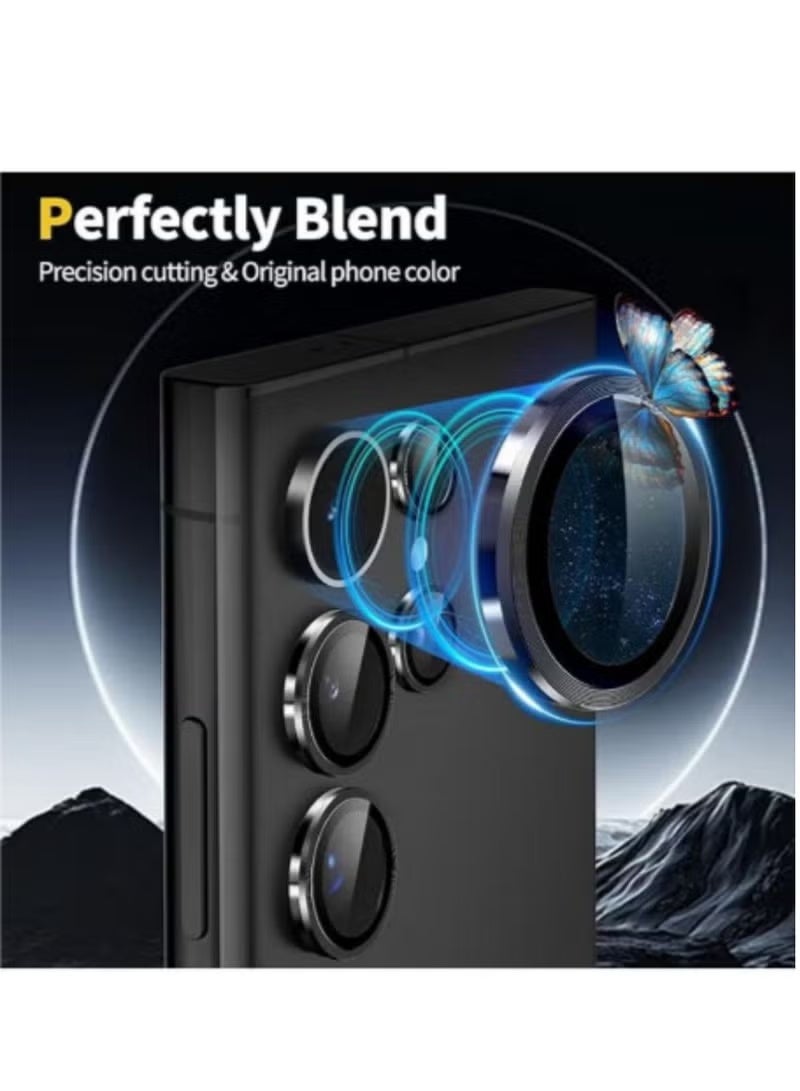 حامي عدسة كاميرا سامسونج جالاكسي S26 ألترا، HD مضاد للتوهج، متوافق مع الجرابات، إعادة إنتاج ألوان فائقة، زجاج مقسى فائق النحافة 9H، مقاوم للخدوش، حامي عدسة فردي سهل التركيب - Image 4